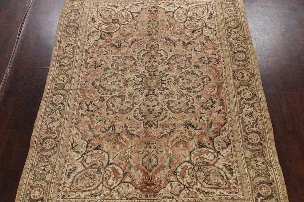 Geometric Heriz Persian Area Rug 8x11