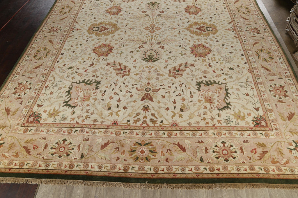 100% Vegetable Dye Large Agra Oriental Area Rug 17x22