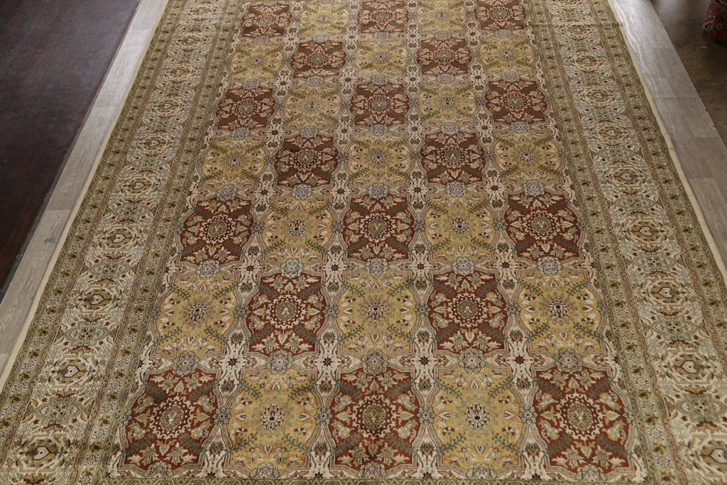 100% Vegetable Dye Large Agra Oriental Area Rug 12x18