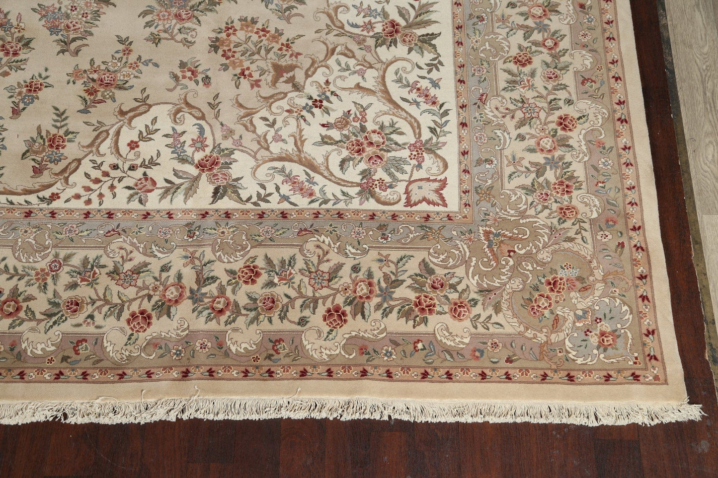 Large Vegetable Dye Floral Aubusson Oriental Area Rug 14x24