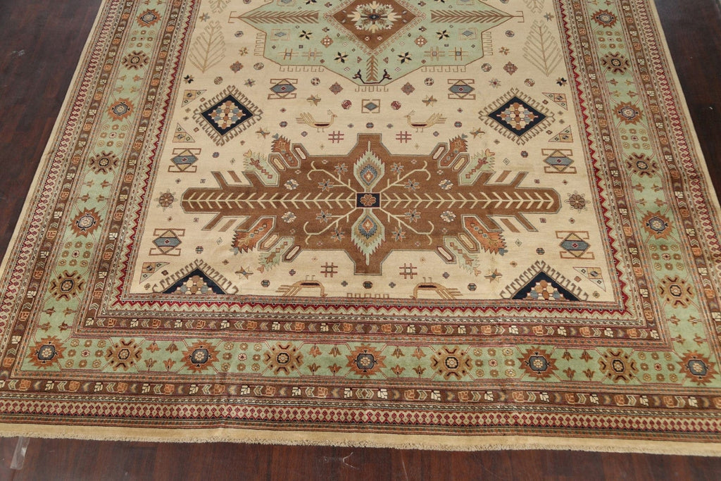 100% Vegetable Dye Super Kazak Oriental Area Rug 12x18