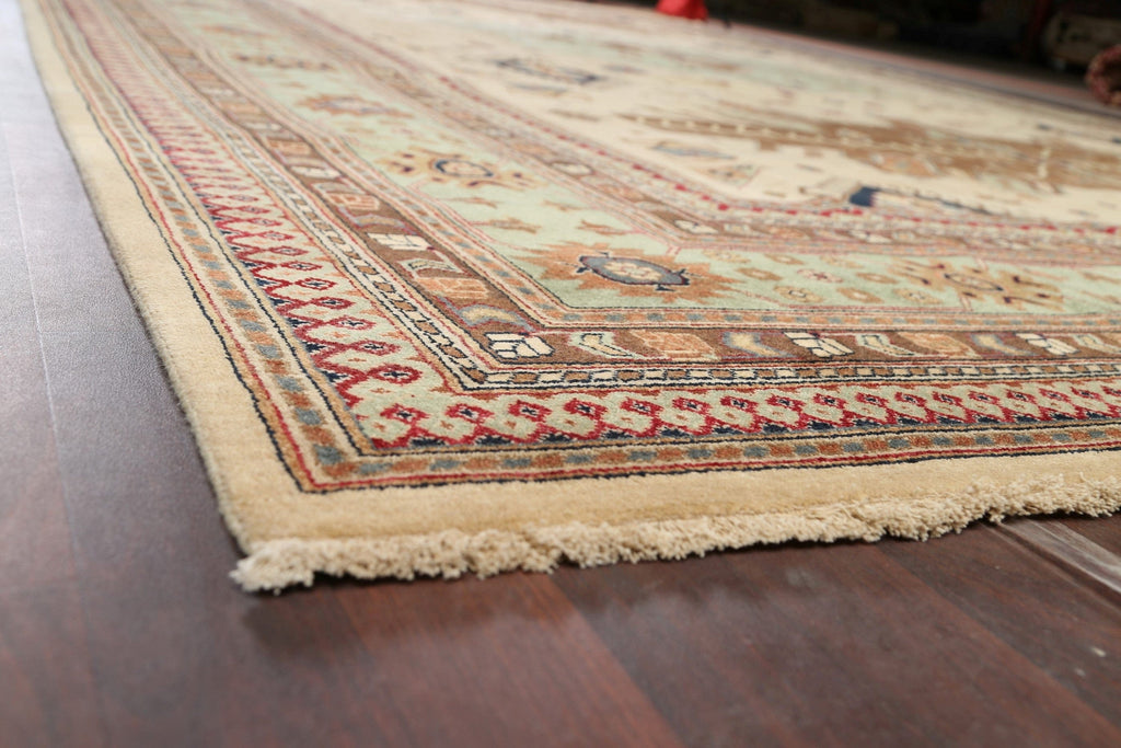 100% Vegetable Dye Super Kazak Oriental Area Rug 12x18