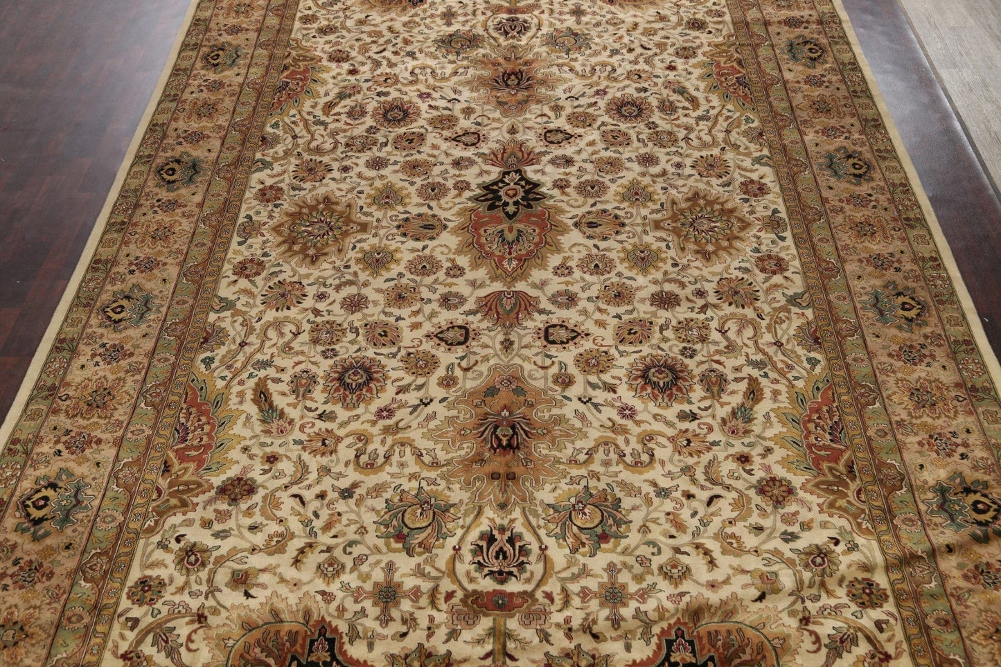 Fine 100% Vegetable Dye Agra Oriental Area Rug 12x18