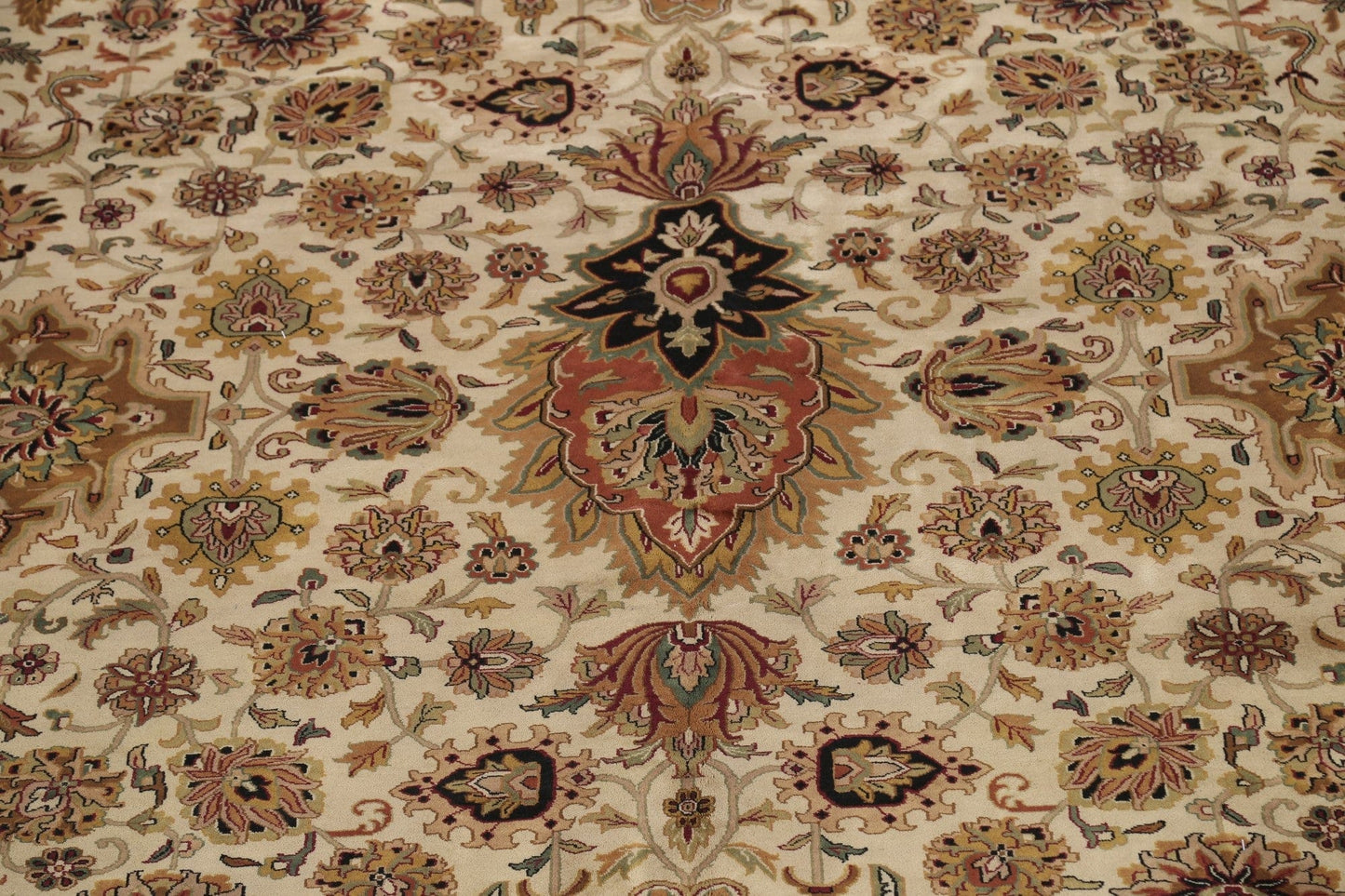 Fine 100% Vegetable Dye Agra Oriental Area Rug 12x18