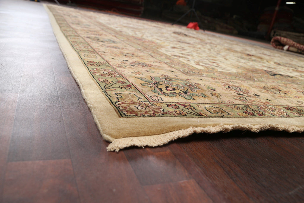 Fine 100% Vegetable Dye Agra Oriental Area Rug 12x18