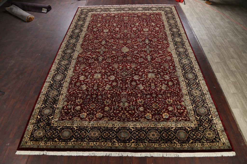 100% Vegetable Dye Large Sarouk Oriental Area Rug 12x18