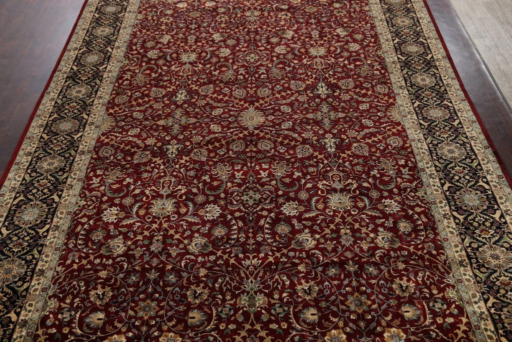 100% Vegetable Dye Large Sarouk Oriental Area Rug 12x18