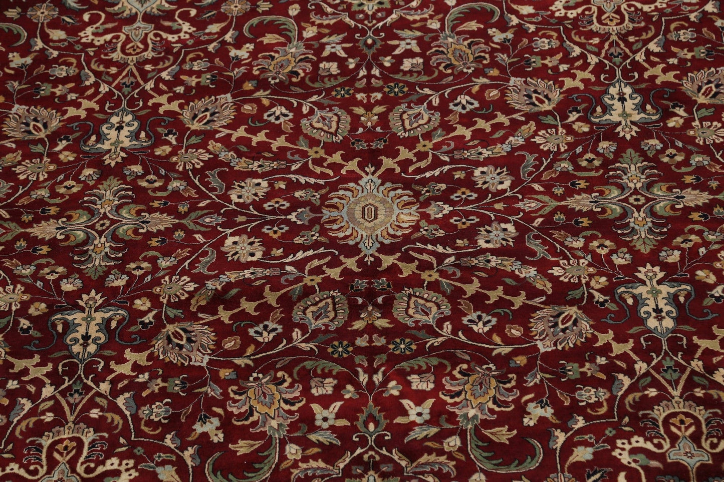 100% Vegetable Dye Large Sarouk Oriental Area Rug 12x18