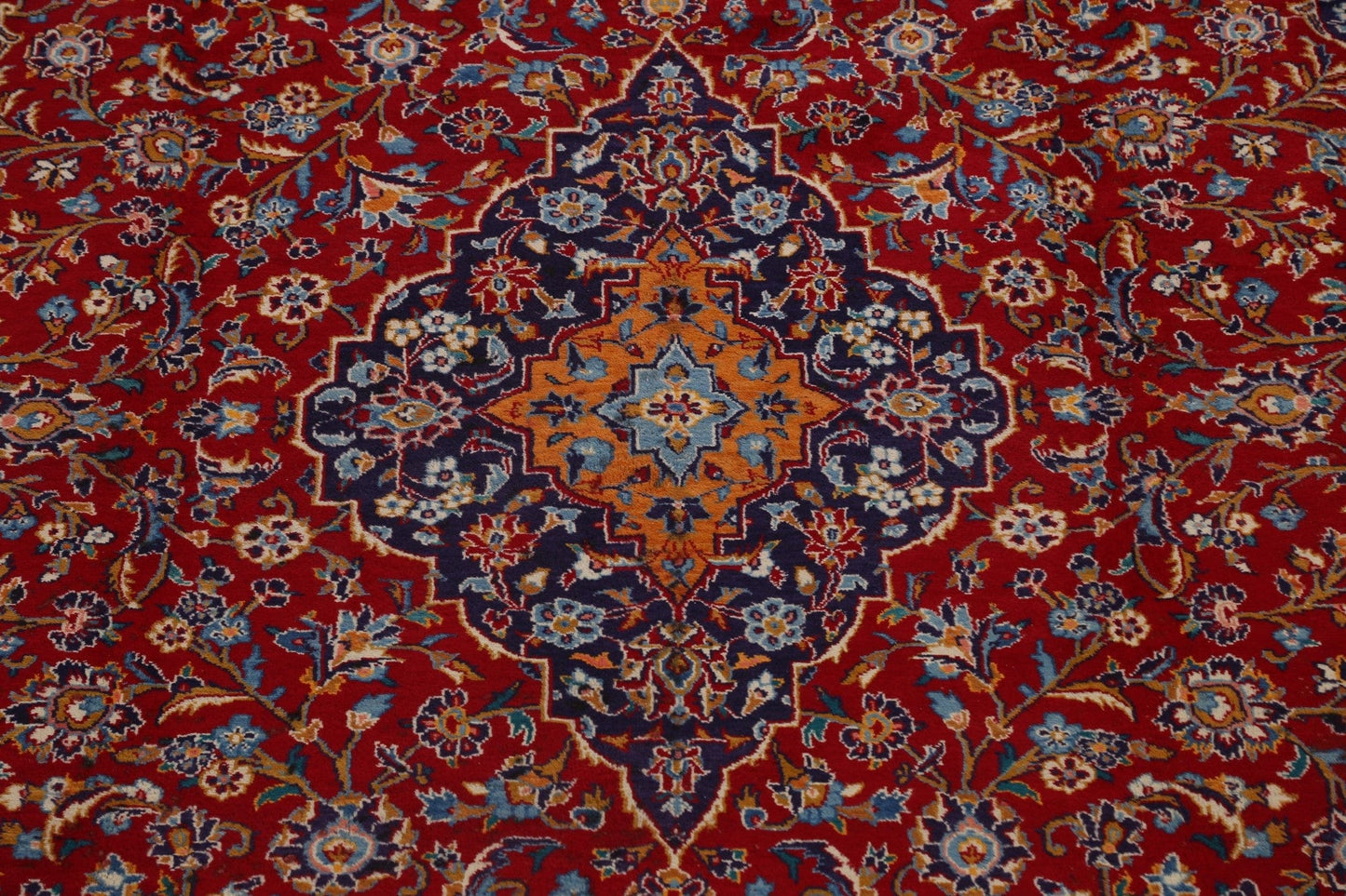 Traditional Floral Mashad Persian Area Rug 10x13