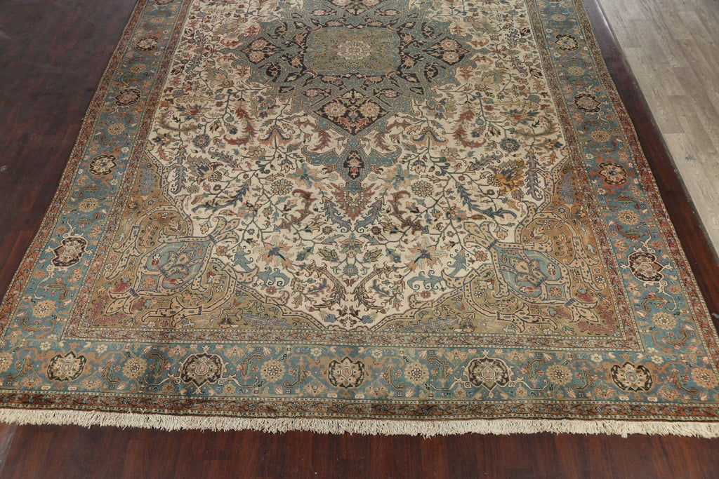 100% Vegetable Dye Floral Heriz SERAPI Persian Area Rug 13x20