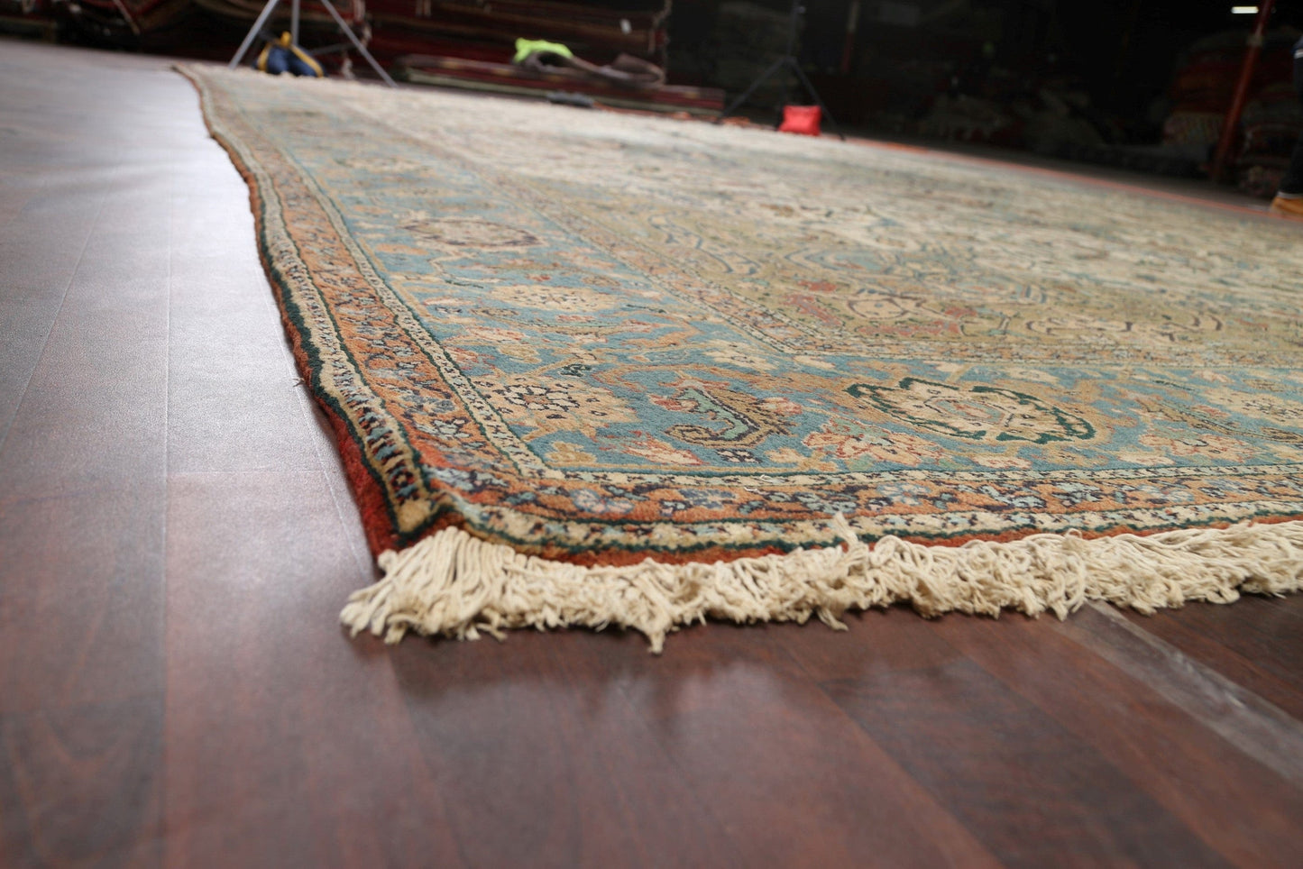 100% Vegetable Dye Floral Heriz SERAPI Persian Area Rug 13x20