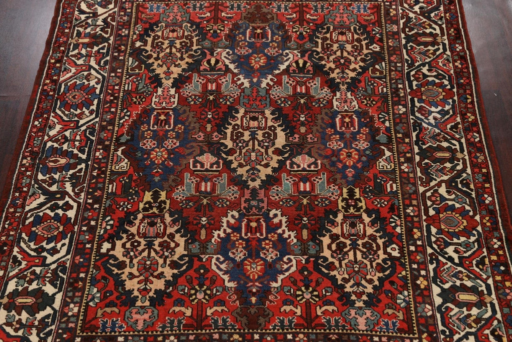 Antique 100% Vegetable Dye Bakhtiari Persian Area Rug 9x10