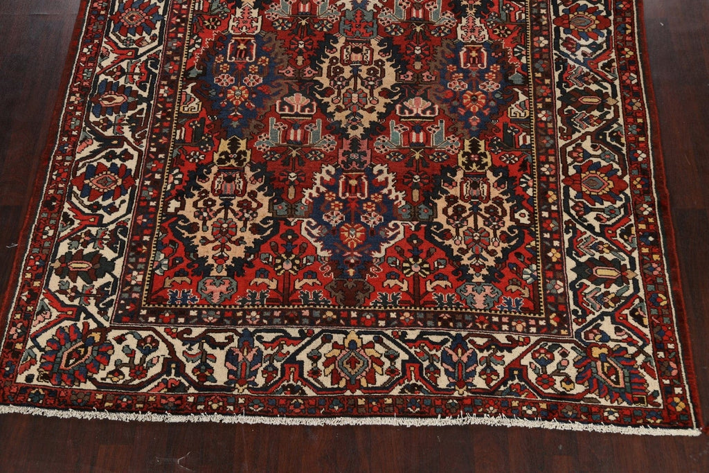 Antique 100% Vegetable Dye Bakhtiari Persian Area Rug 9x10