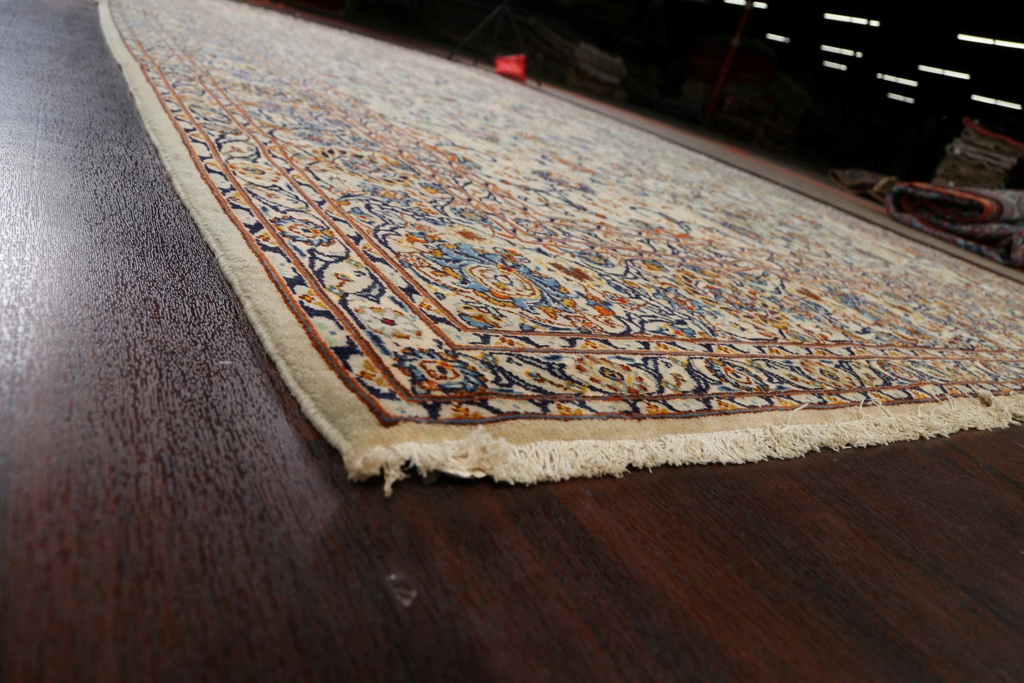 100% Vegetable Dye Floral Kashan Persian Area Rug 10x16