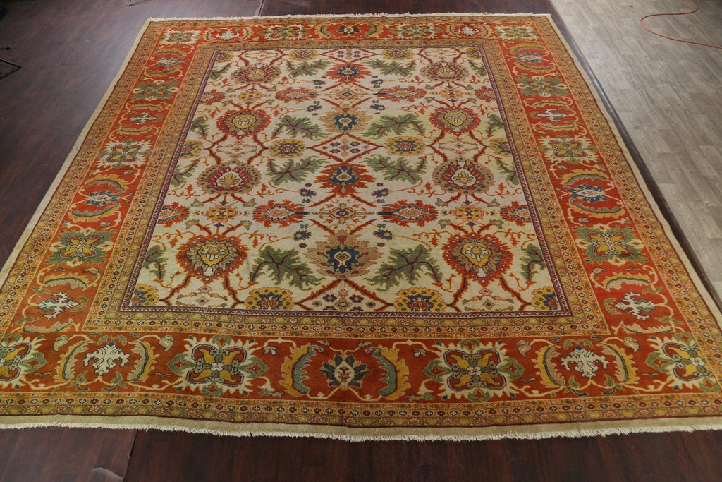 100% Vegetable Dye Square Oushak Oriental Area Rug 17x17