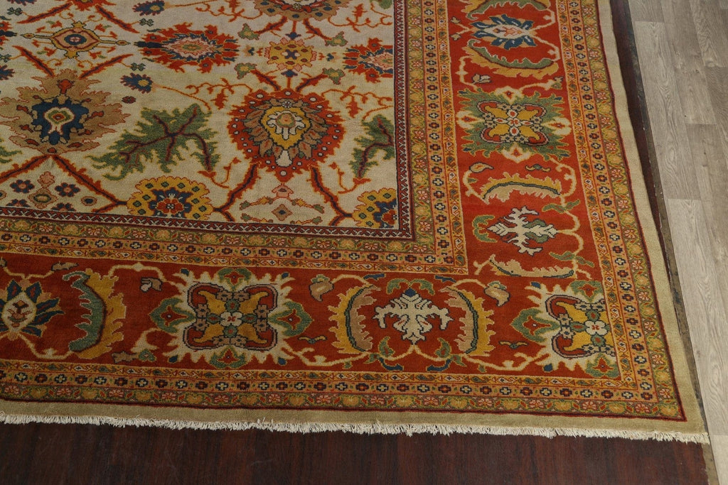 100% Vegetable Dye Square Oushak Oriental Area Rug 17x17