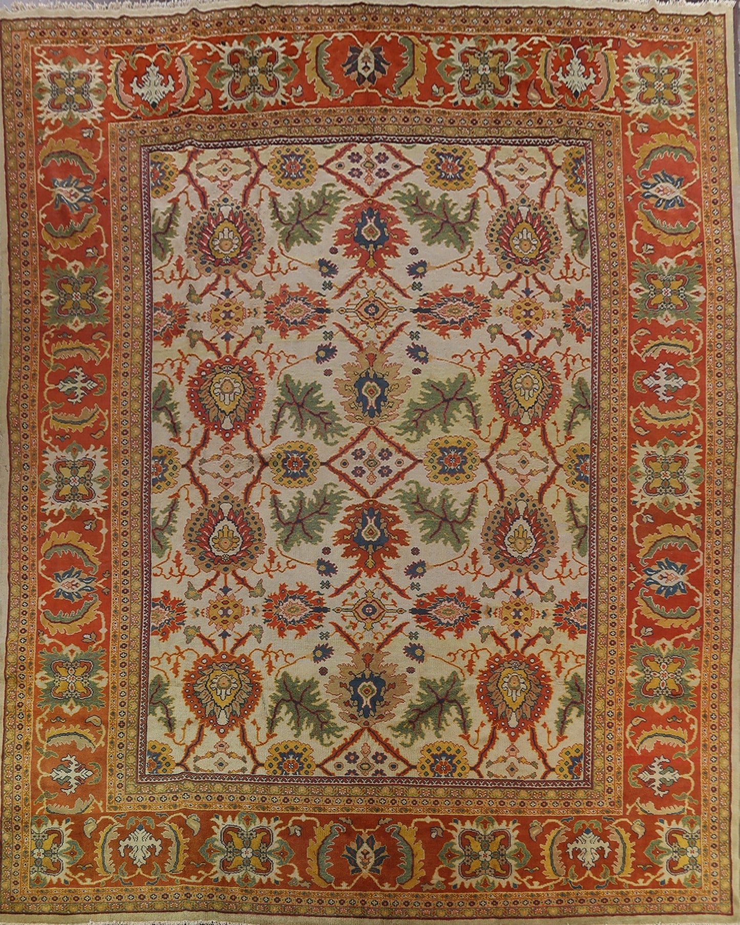 100% Vegetable Dye Square Oushak Oriental Area Rug 17x17