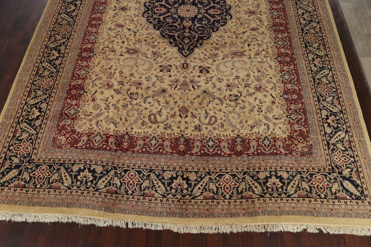 Large 100% Vegetable Dye Sarouk Persian Area Rug 12x18