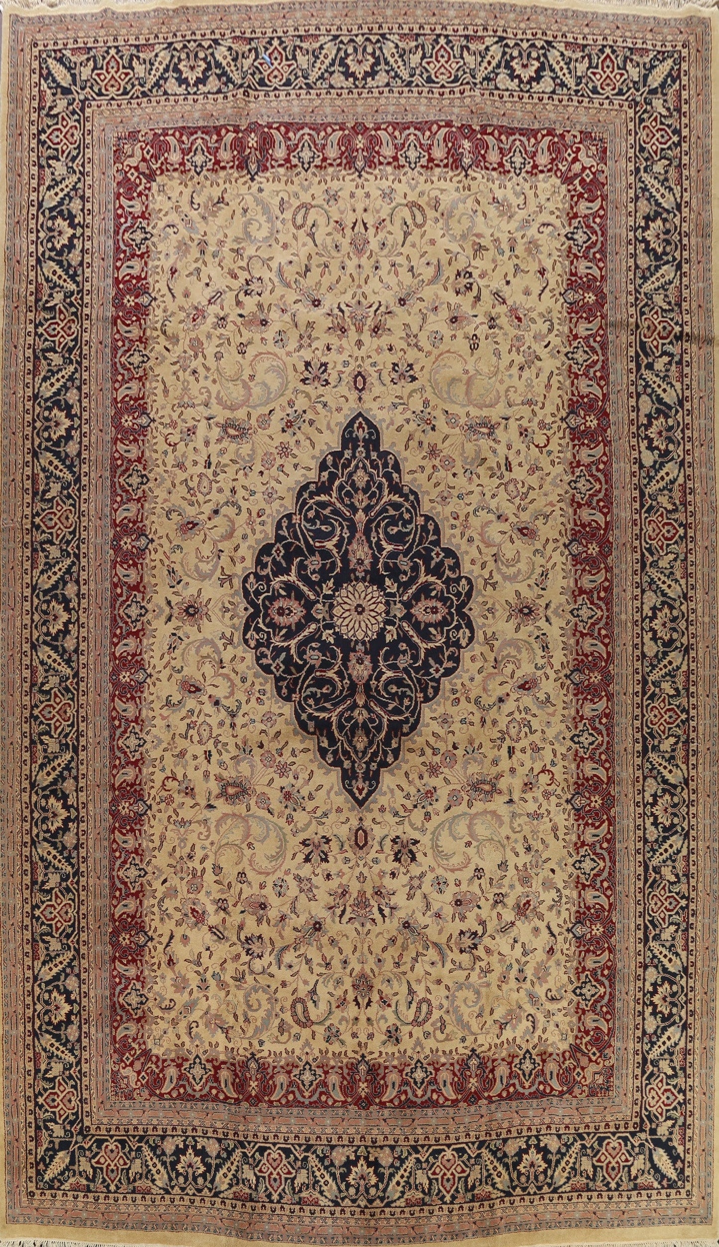 Large 100% Vegetable Dye Sarouk Persian Area Rug 12x18