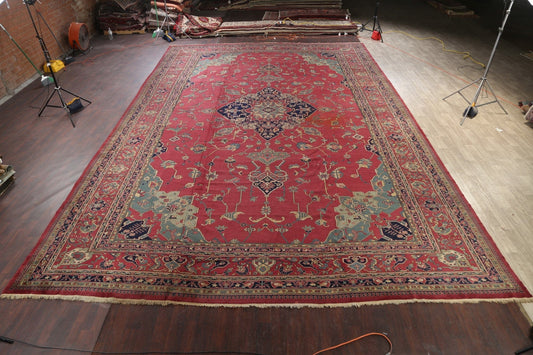 Antique Vegetable Dye Anatolian Oriental Area Rug 16x25