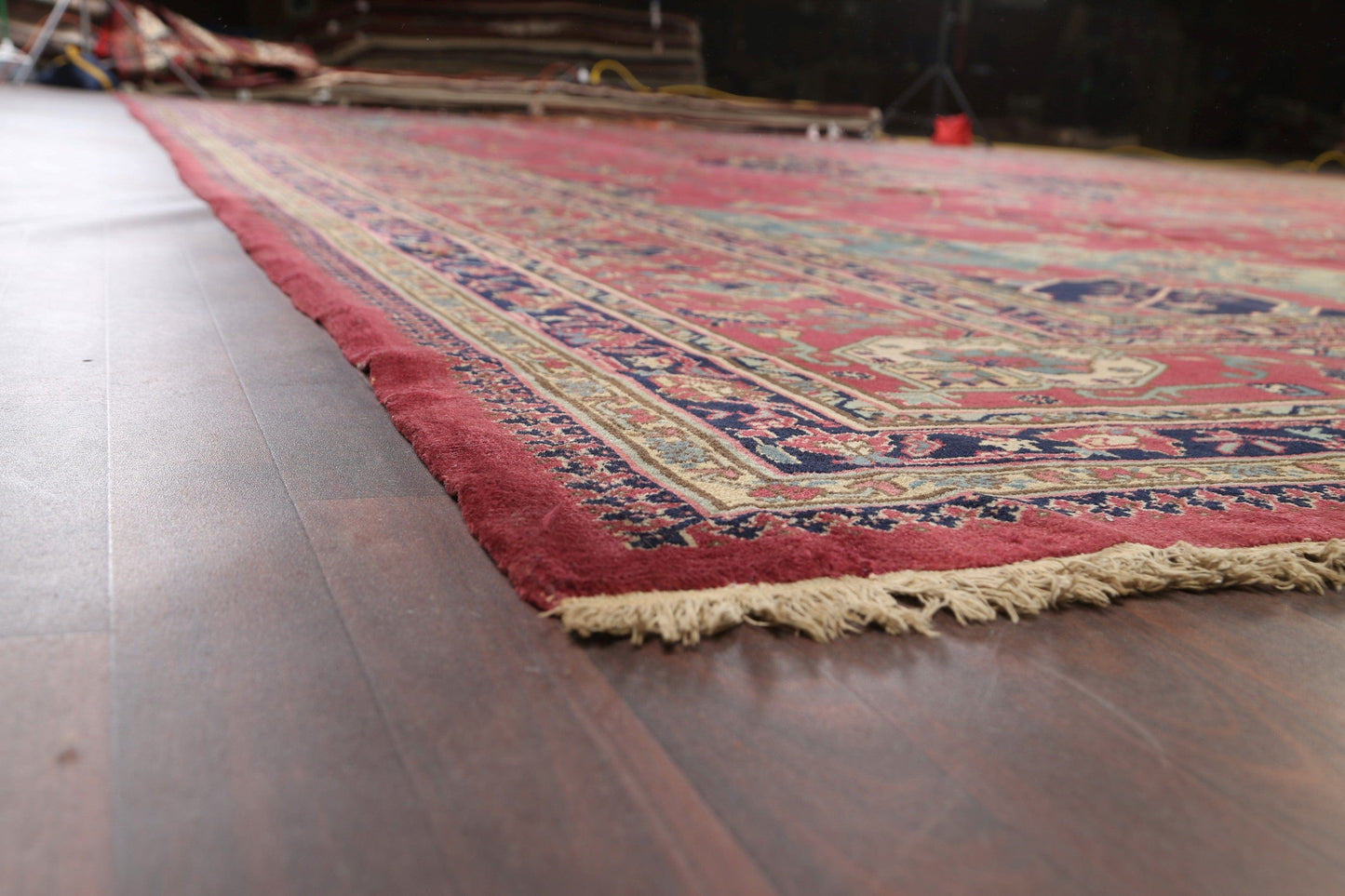 Antique Vegetable Dye Anatolian Oriental Area Rug 16x25