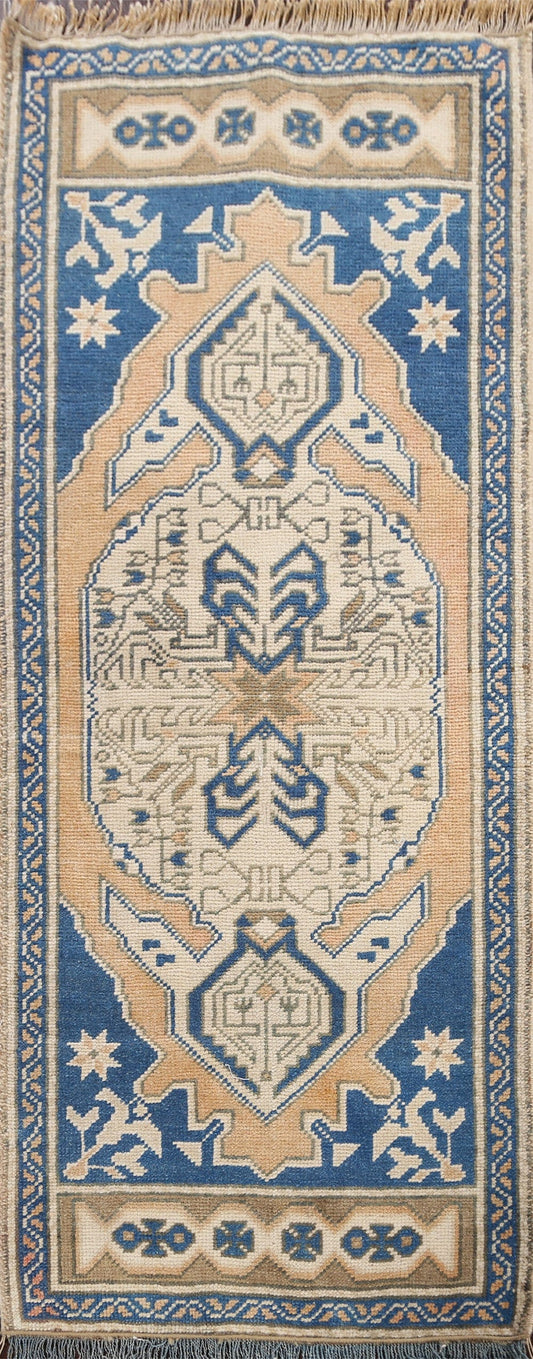 Geometric Anatolian Oriental Area Rug 2x4