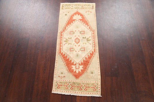 Geometric Oushak Oriental Area Rug 1x3