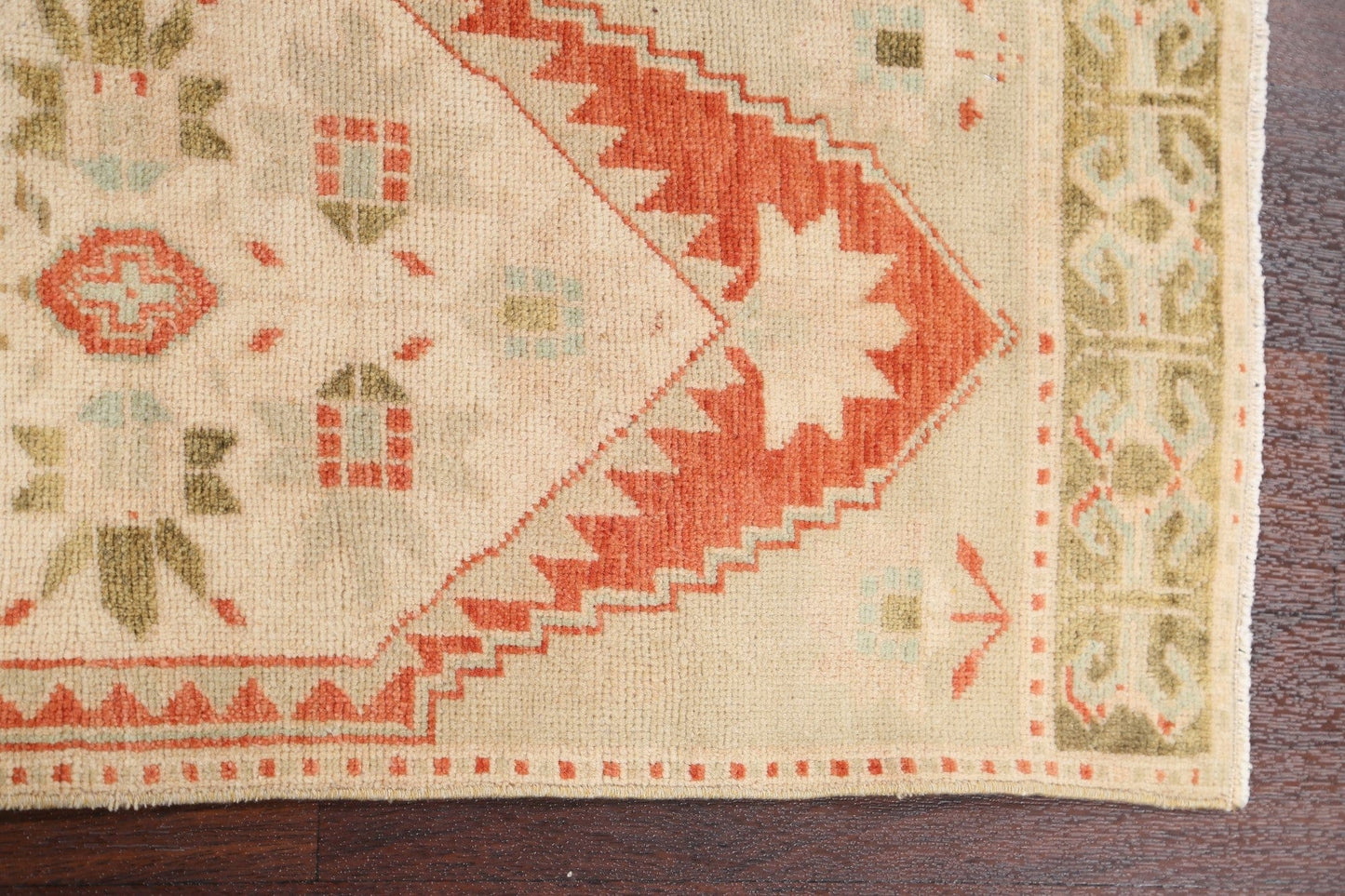 Geometric Oushak Oriental Area Rug 1x3