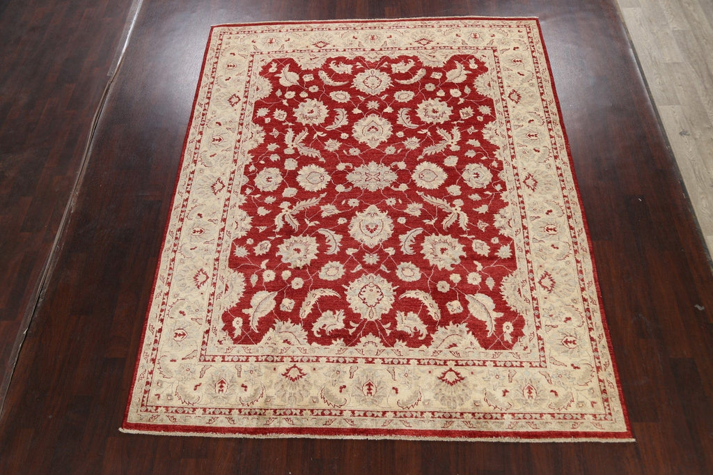 All-Over Floral Peshawar Oriental Area Rug 8x10