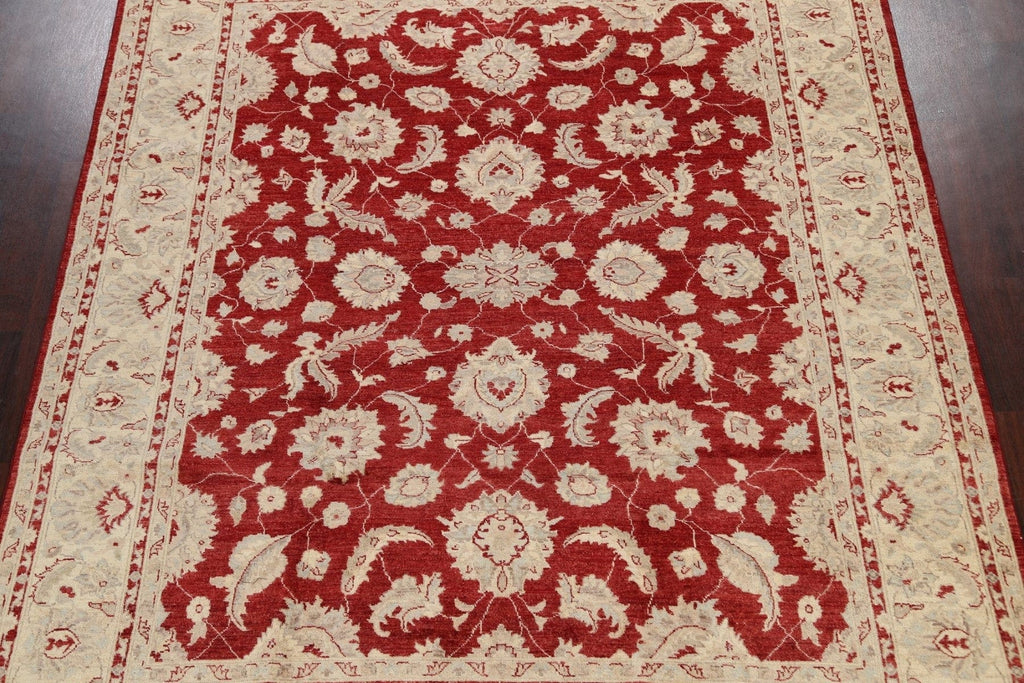 All-Over Floral Peshawar Oriental Area Rug 8x10