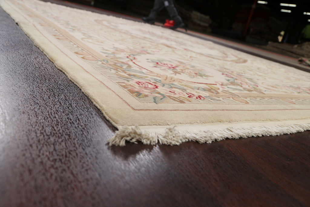 100% Vegetable Dye Aubusson Oriental Area Rug 9x12