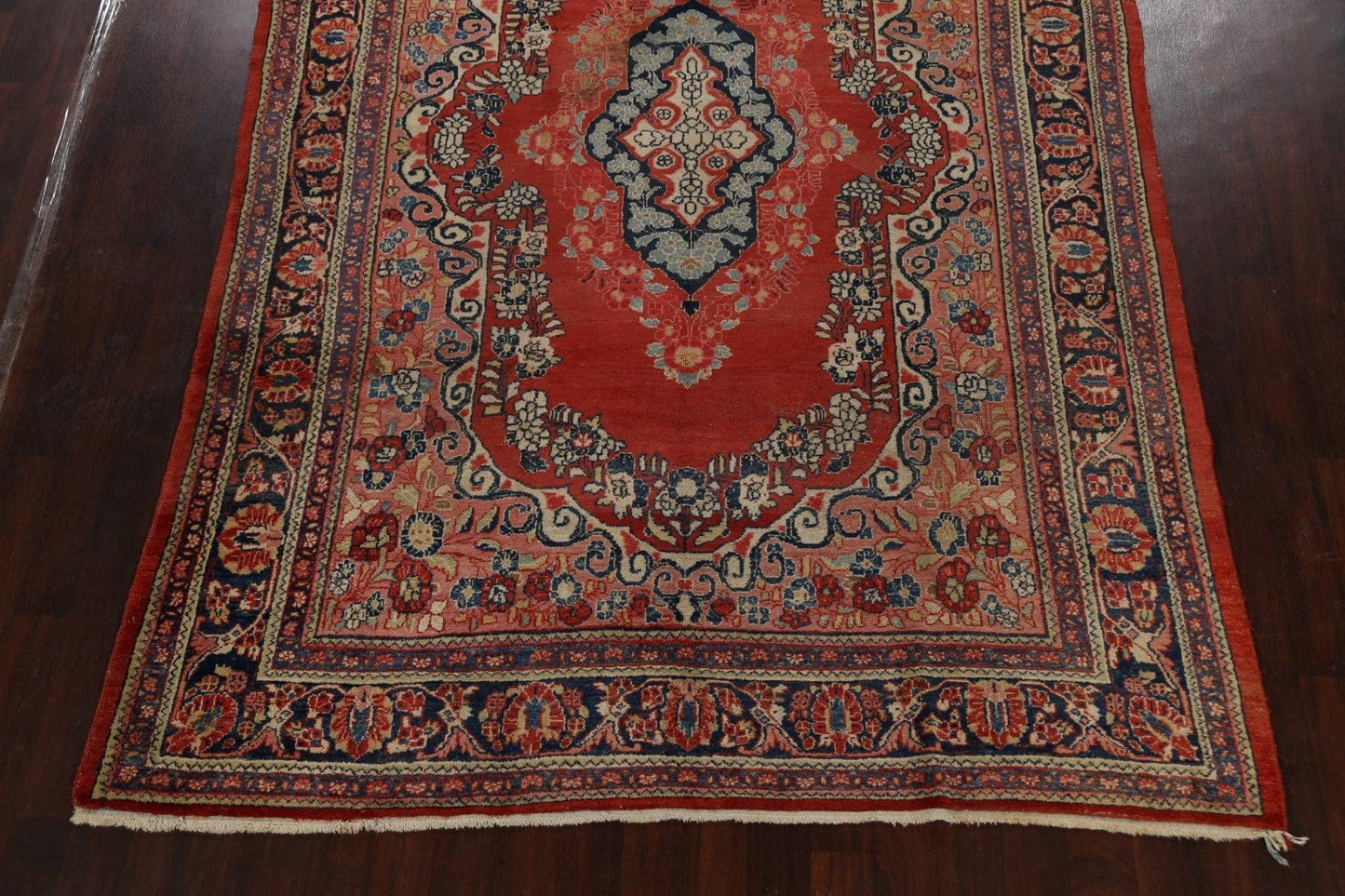 Antique Floral Mahal Persian Area Rug 8x11