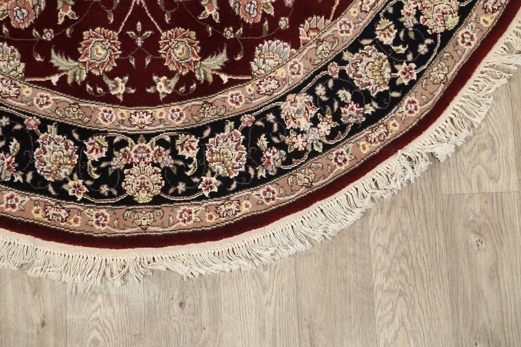 Floral Aubusson Oriental Area Rug 6x6 Round