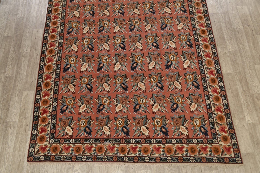 All-Over Floral Aubusson Oriental Area Rug 8x11