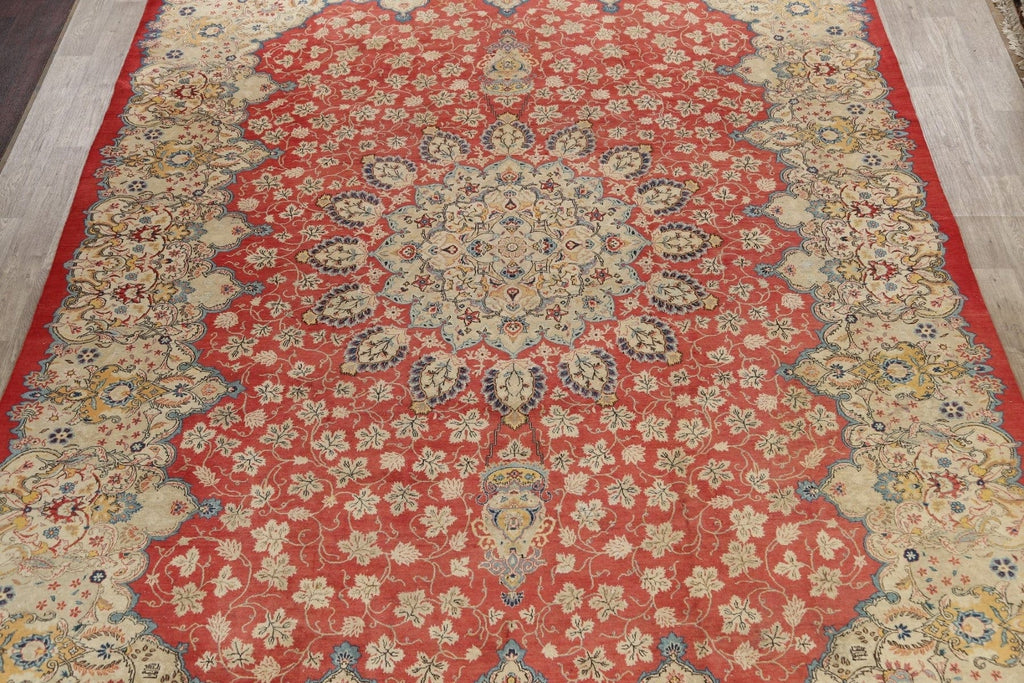 Floral Kashan Persian Area Rug 11x14 Large