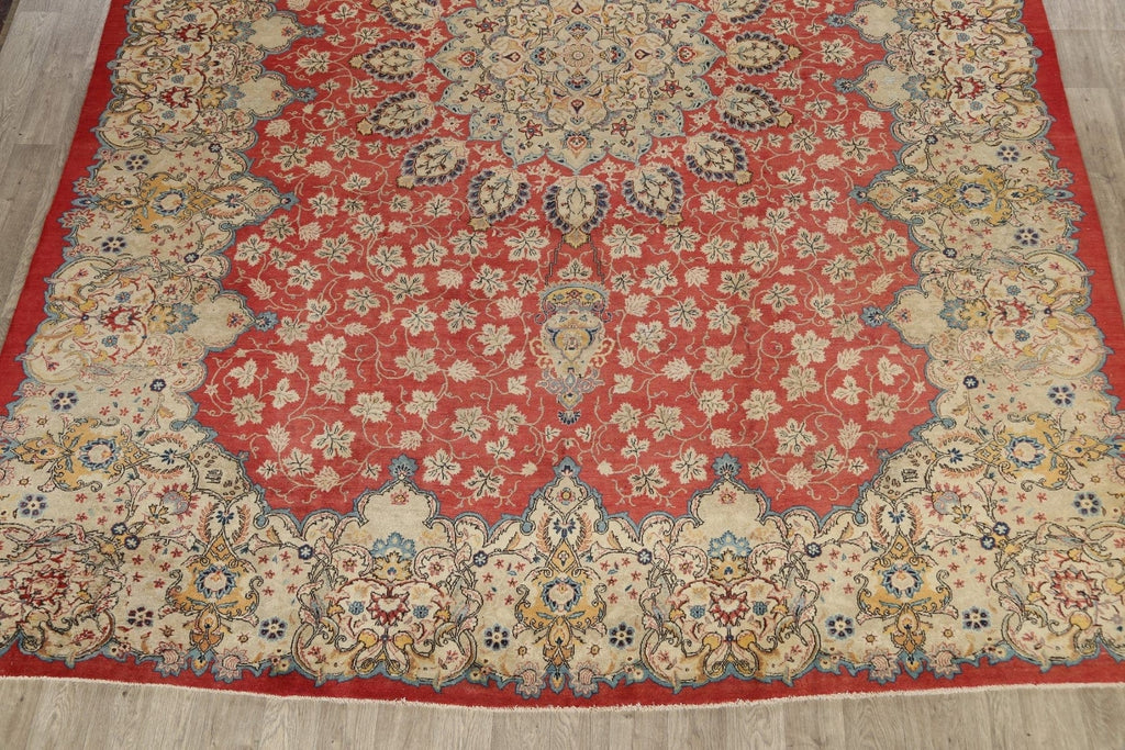 Floral Kashan Persian Area Rug 11x14 Large