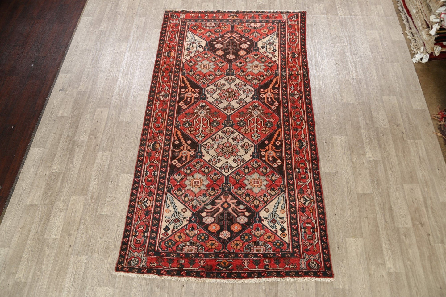 Geometric Bakhtiari Persian Area Rug 6x11