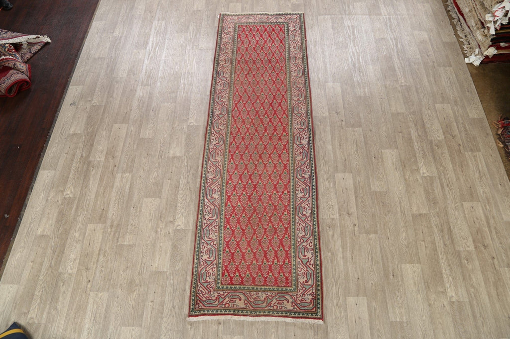 All-Over Tabriz Persian Runner Rug 3x11