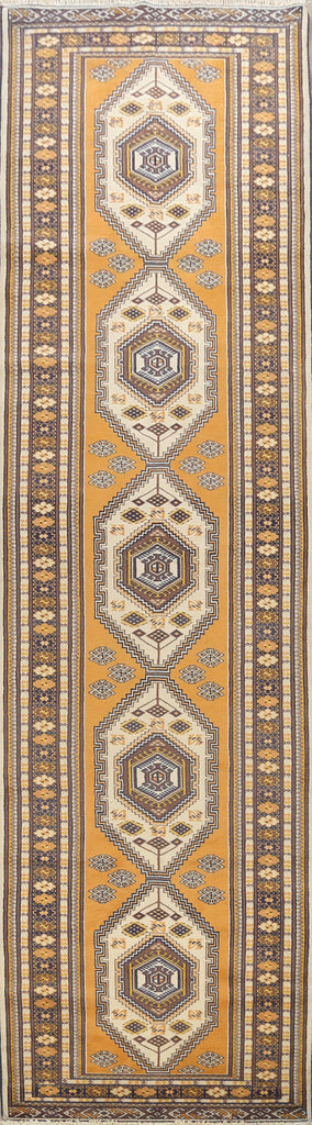 Geometric Bokhara Oriental Runner Rug 3x13