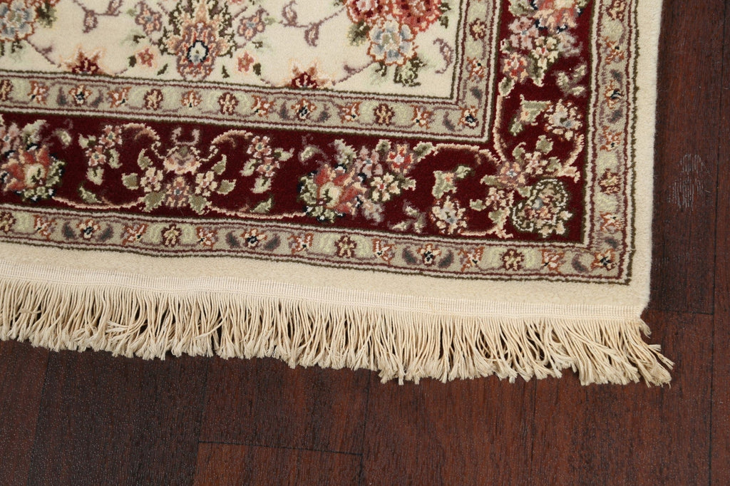 100% Vegetable Dye Floral Tabriz Oriental Runner Rug 2x8