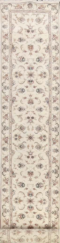 100% Vegetable Dye Floral Tabriz Oriental Runner Rug 3x22