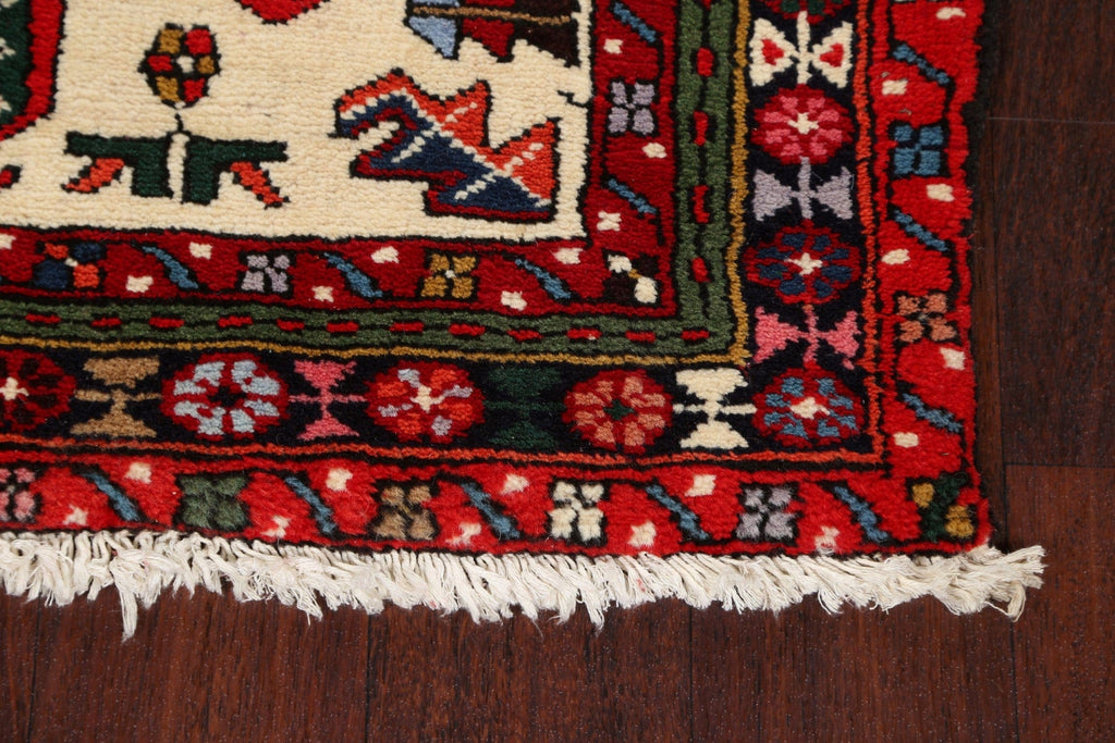 100% Vegetable Dye Tribal Gharajeh Persian Runner Rug 3x29