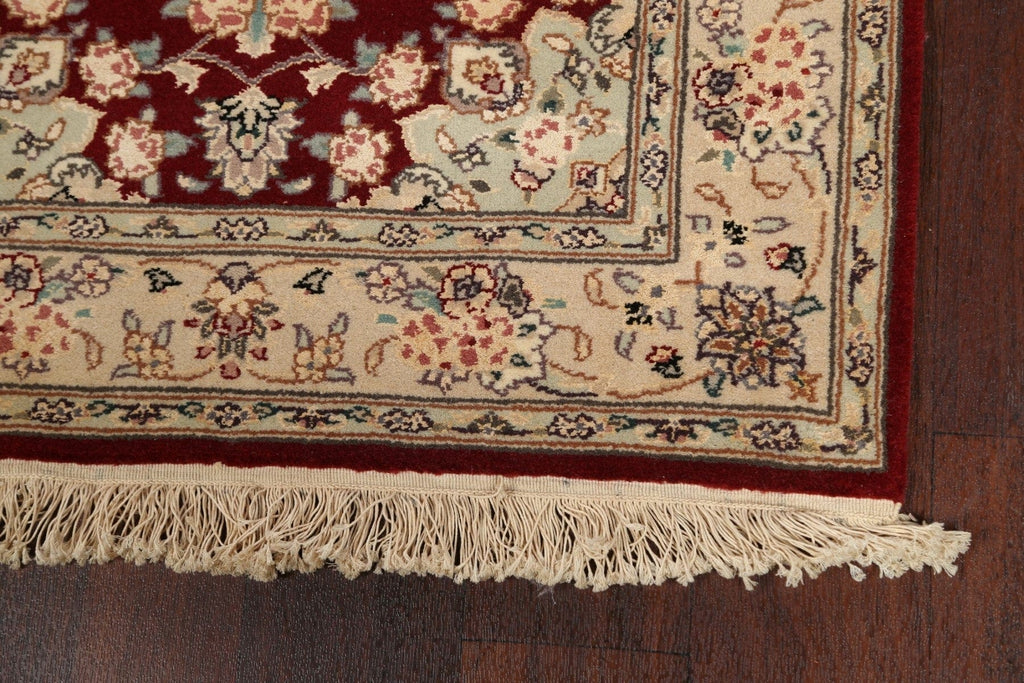 Vegetable Dye Wool/ Silk Tabriz Oriental Runner Rug 2x8