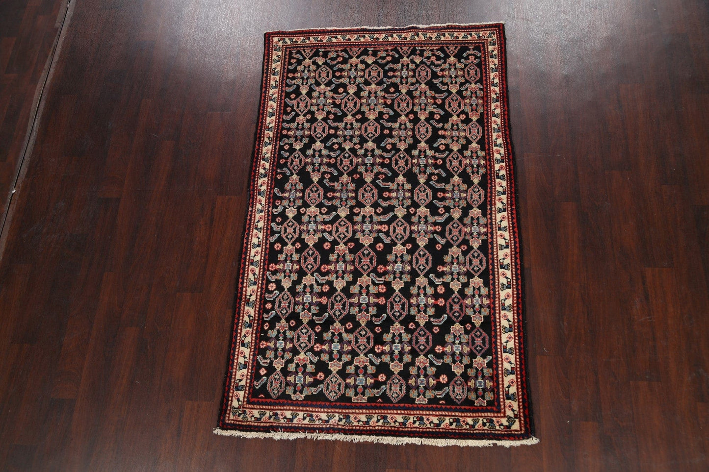 Vegetable Dye Geometric Malayer Persian Area Rug 4x7