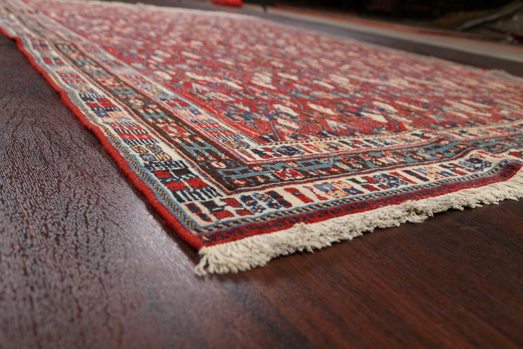 Vegetable Dye All-Over Qashqai Persian Area Rug 6x9