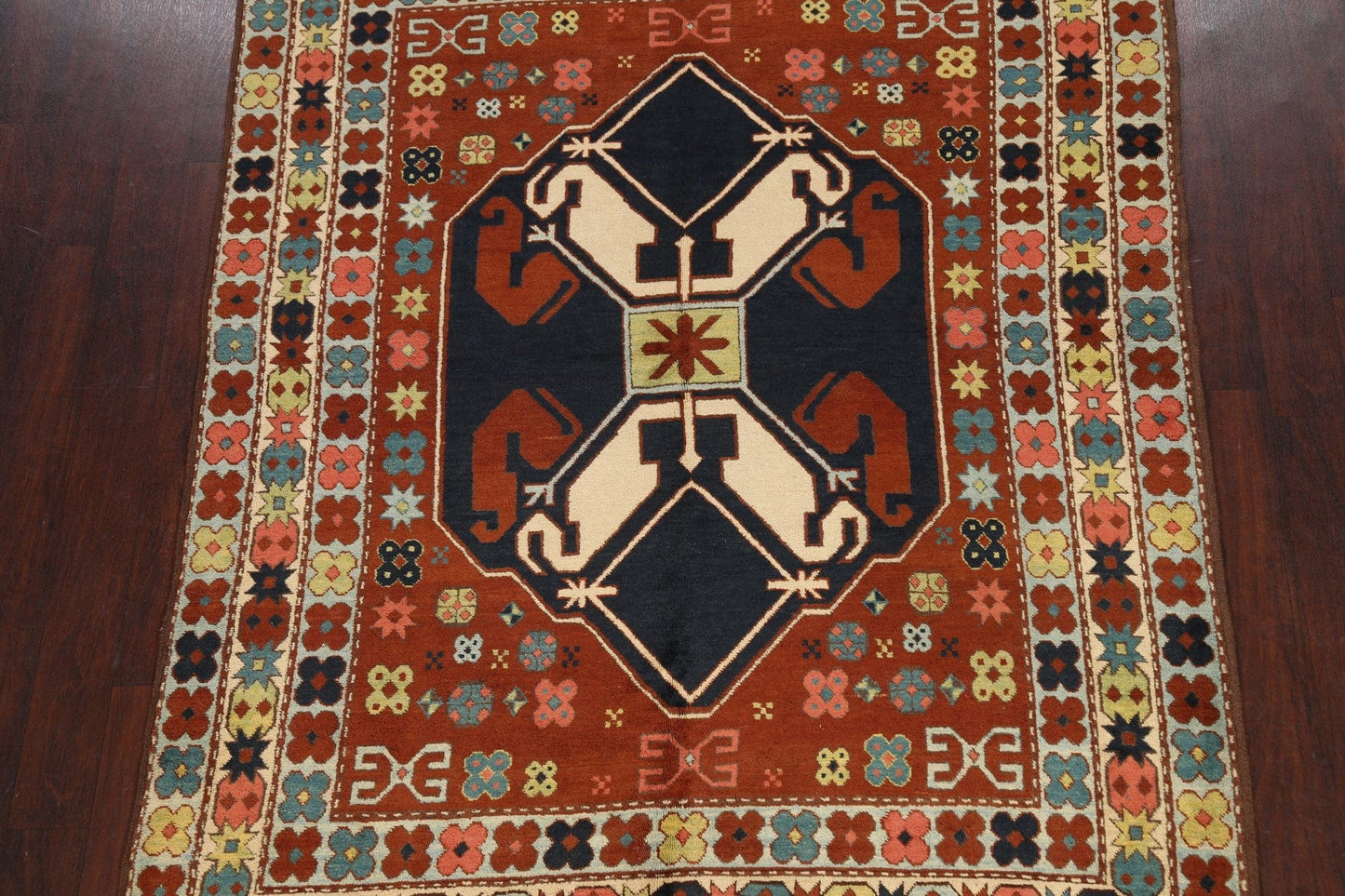 Geometric Anatolian Oriental Area Rug 6x8