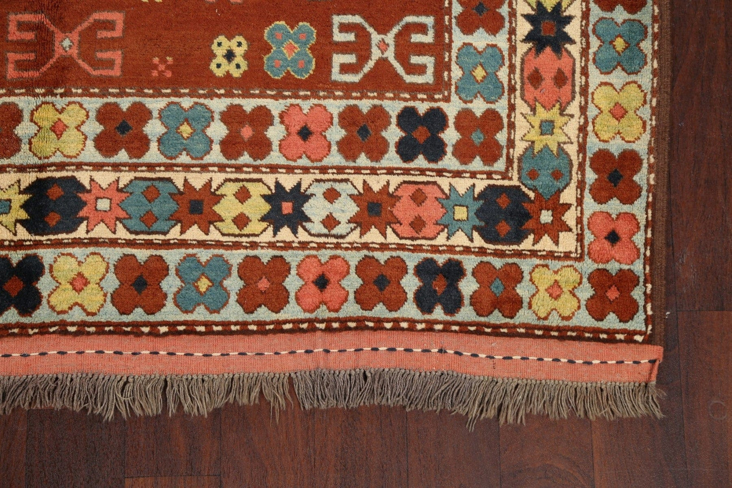 Geometric Anatolian Oriental Area Rug 6x8