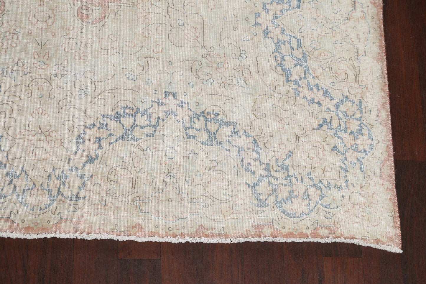 Muted Distressed Kerman Persian Area Rug 10x13