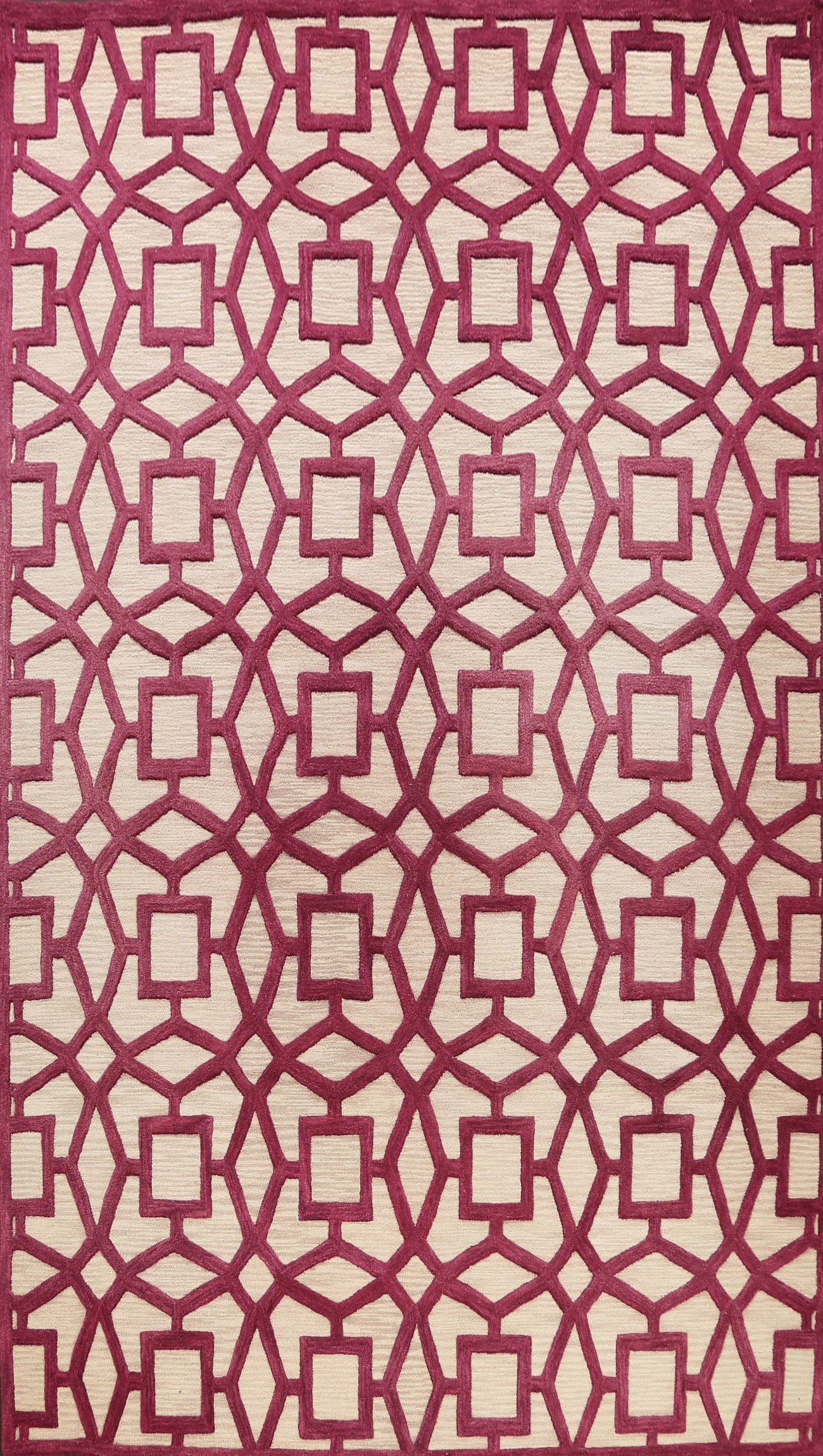 Geometric Trellis Oriental Area Rug 9x13