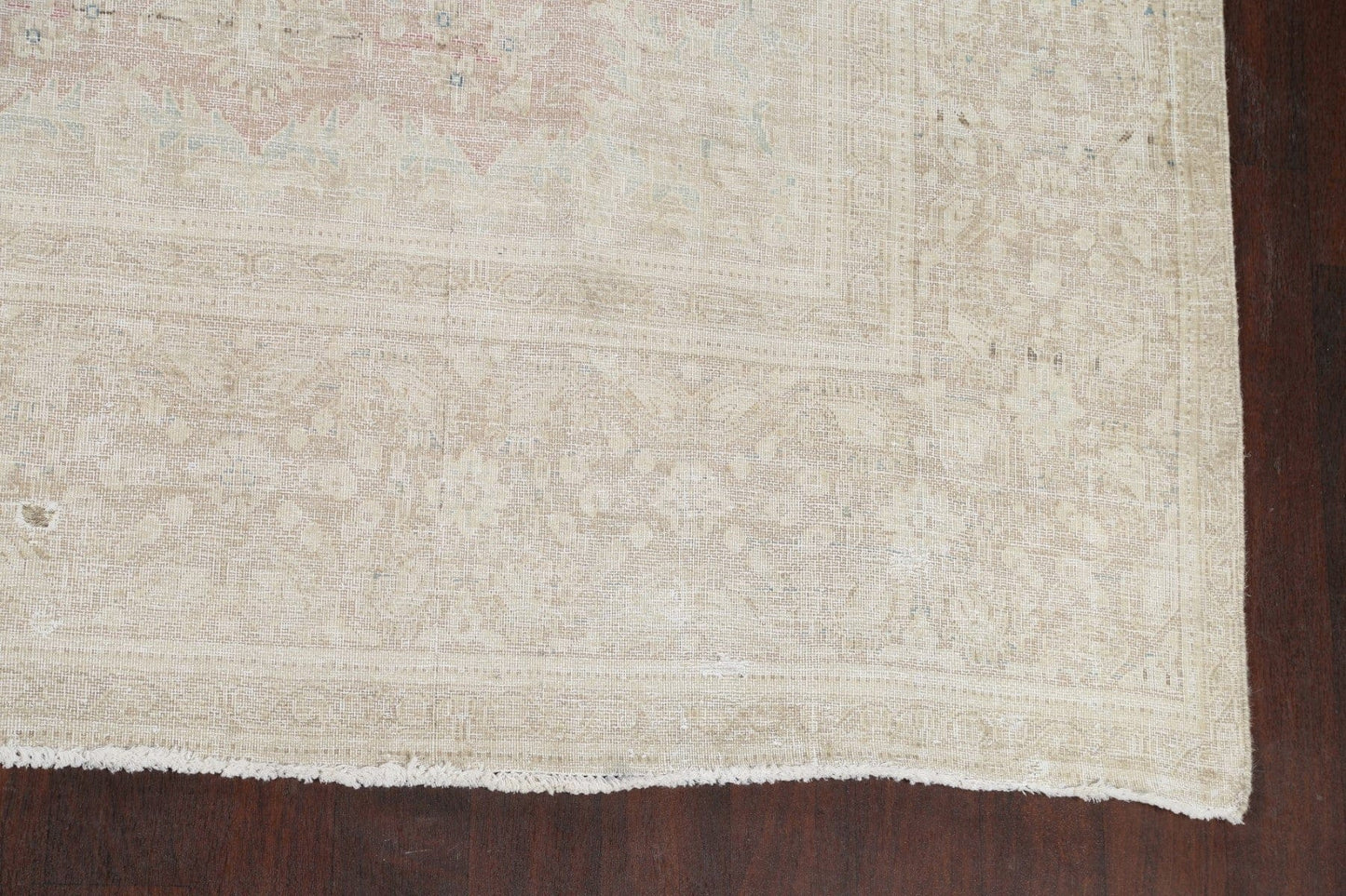 Muted Distressed Kerman Persian Area Rug 9x12